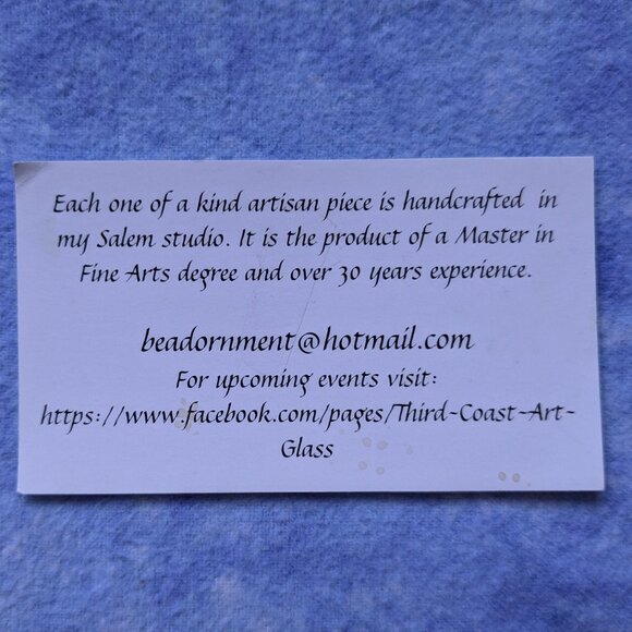 Art Glass dragonfly necklace - Picture 5 of 5